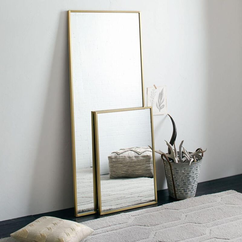 West Elm Metal Framed Floor Mirror image number 3